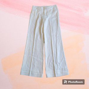 Elijah - NWT Coated Linen Ivory Pant (rare)